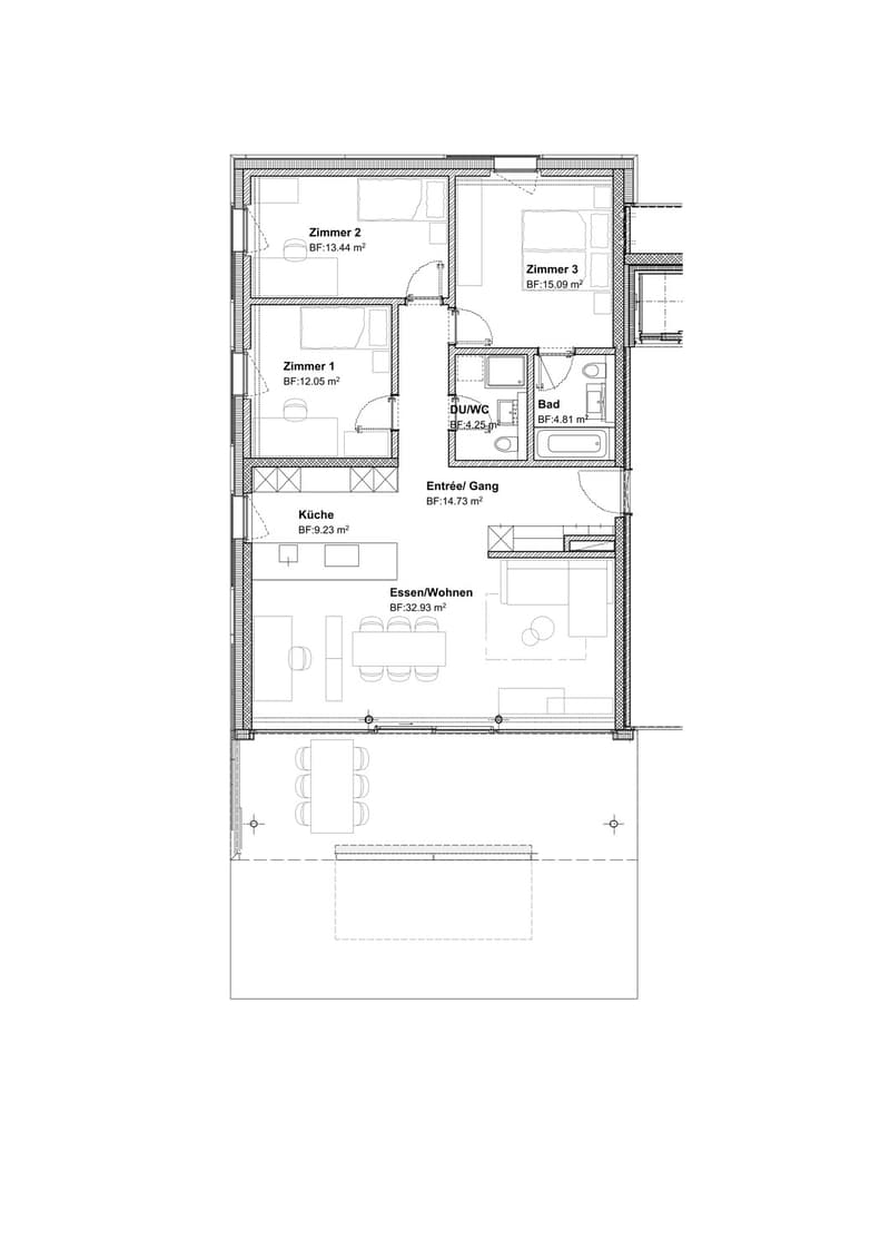 4.5 Zi.Whg. Parterre mit grosser Terrasse (9)