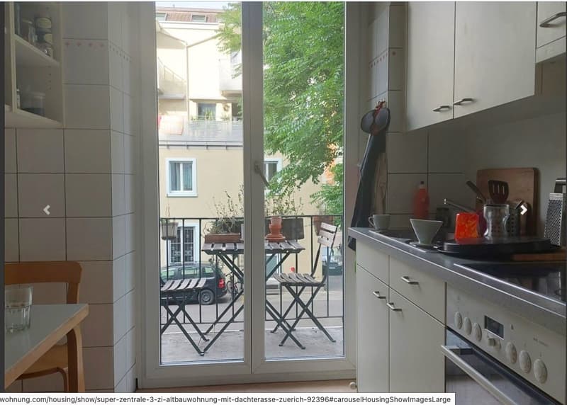 Nachmieter/Untermieter gesucht (Wohnung im Kreis 4 inkl. Dachterasse) (2)