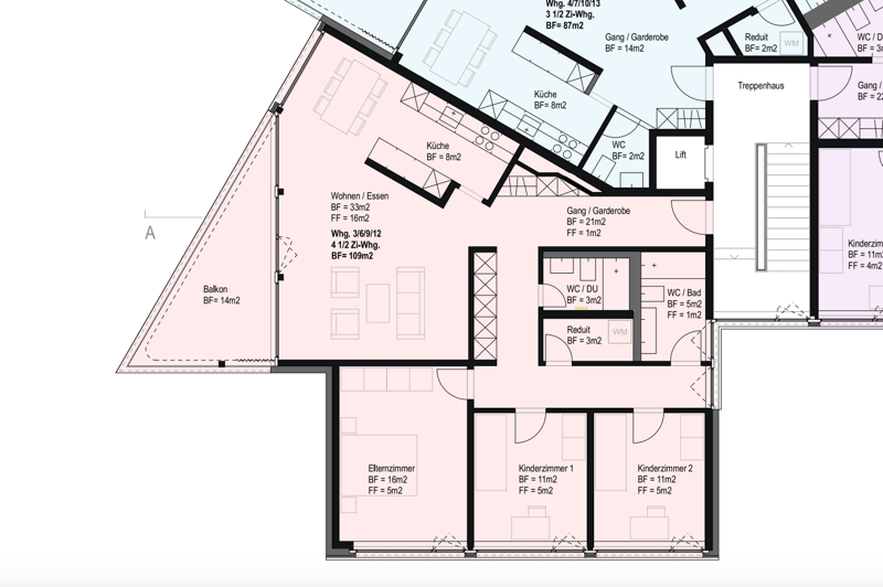 Stilvolle, hochwertig sanierte 4.5-Zimmer-Wohnung in Luzern, voll möbliert für ca. 12 Monate (12)