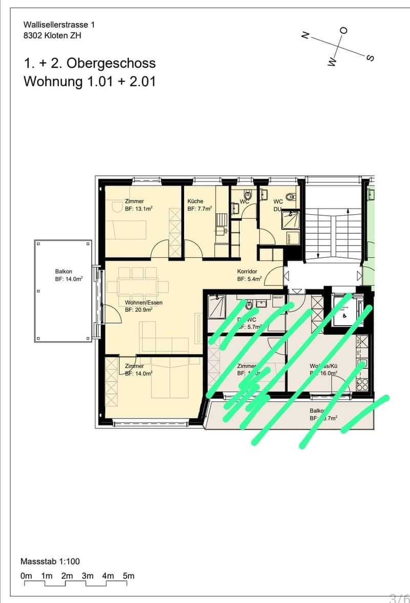 Modern 3.5-room apartment with balcony in Kloten (9)