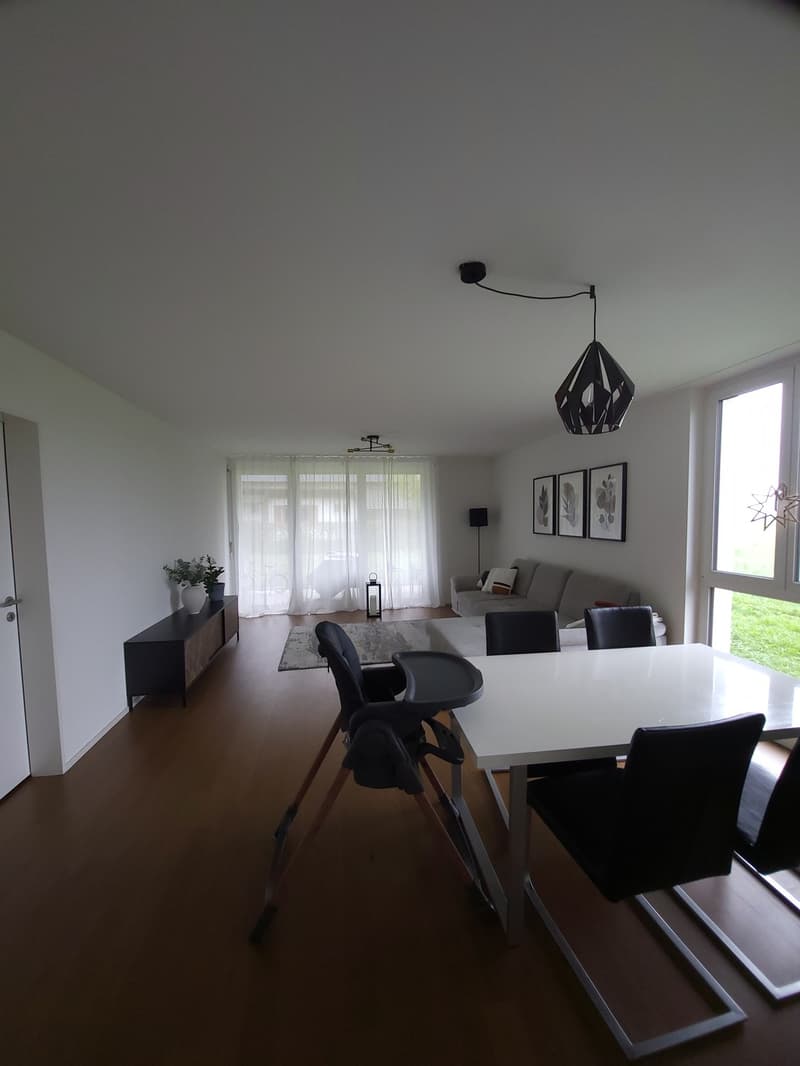 Appartement 4,5 pièces idéal pour les familles ou ceux qui recherchent une vie calme dans un environnement verdoyant. Quartier et environnement parfaits. (1)