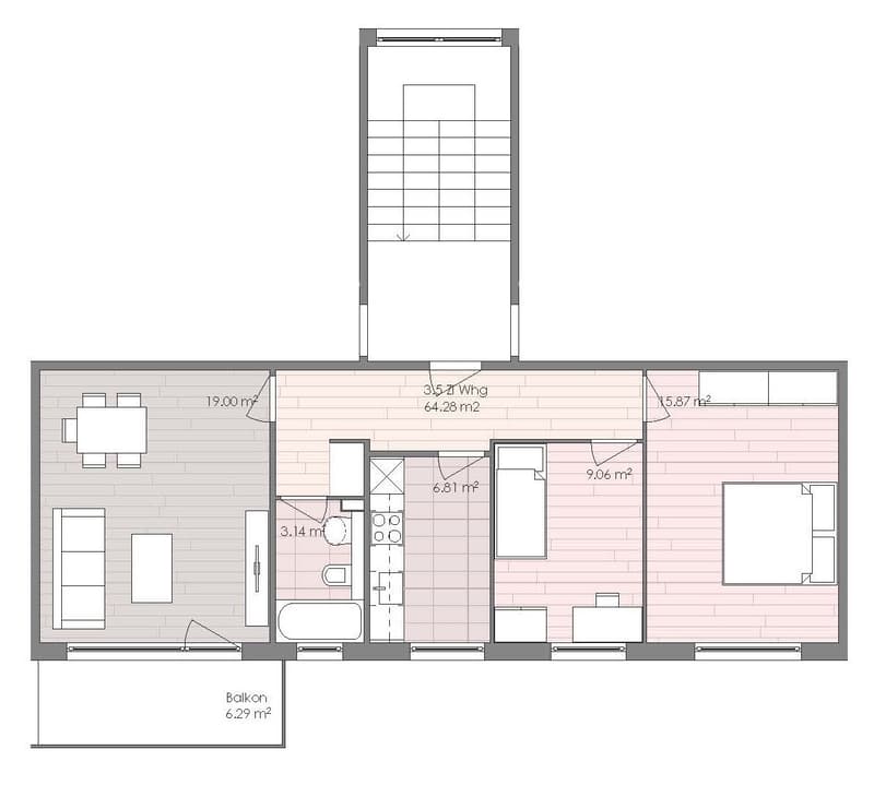 Wunderschöne 3-Zimmer-Wohnung mit Balkon (5)