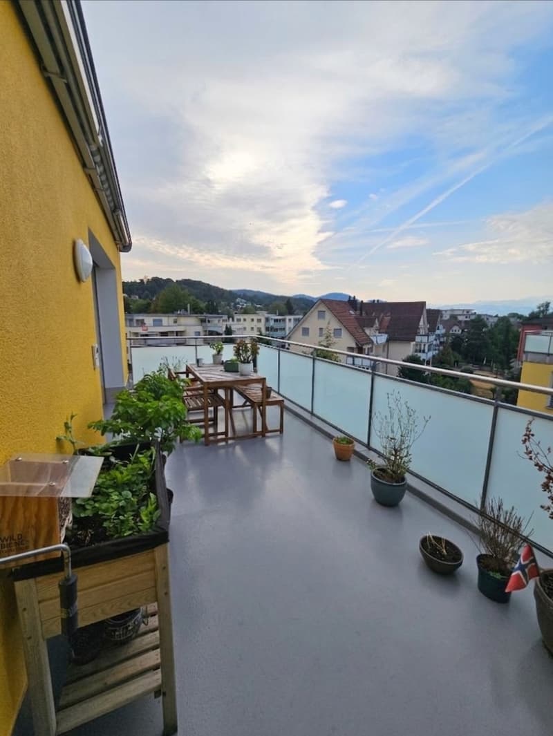 3,5-Zimmer Attikawohnung mit 2 Bädern und Balkonen (4)