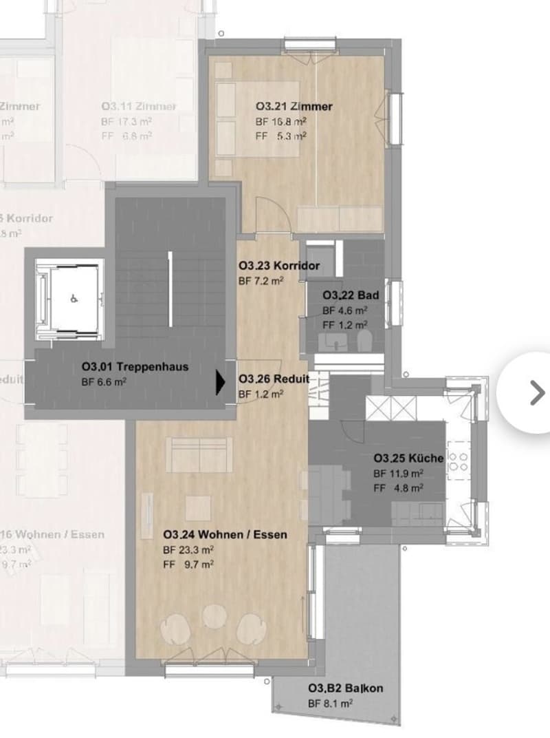 Appartement moderne de 2,5 pièces dans un quartier verdoyant à Zurich (8048) (7)