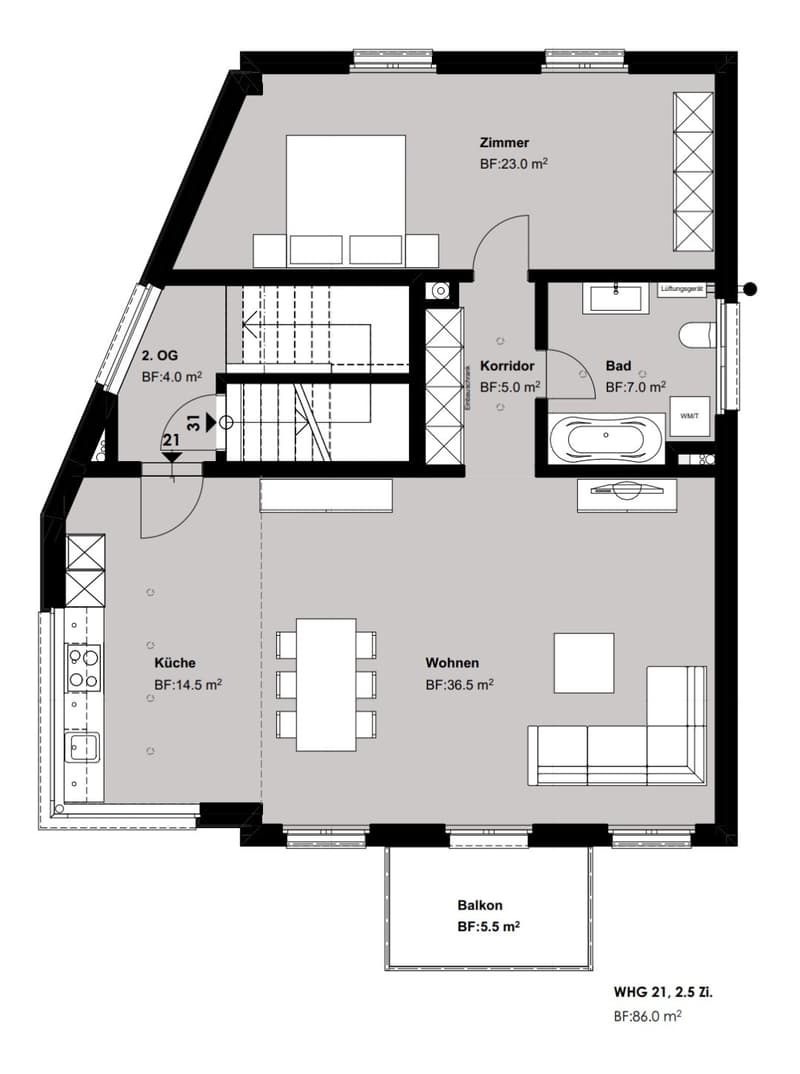 2.5-room apartment in Männedorf (4)