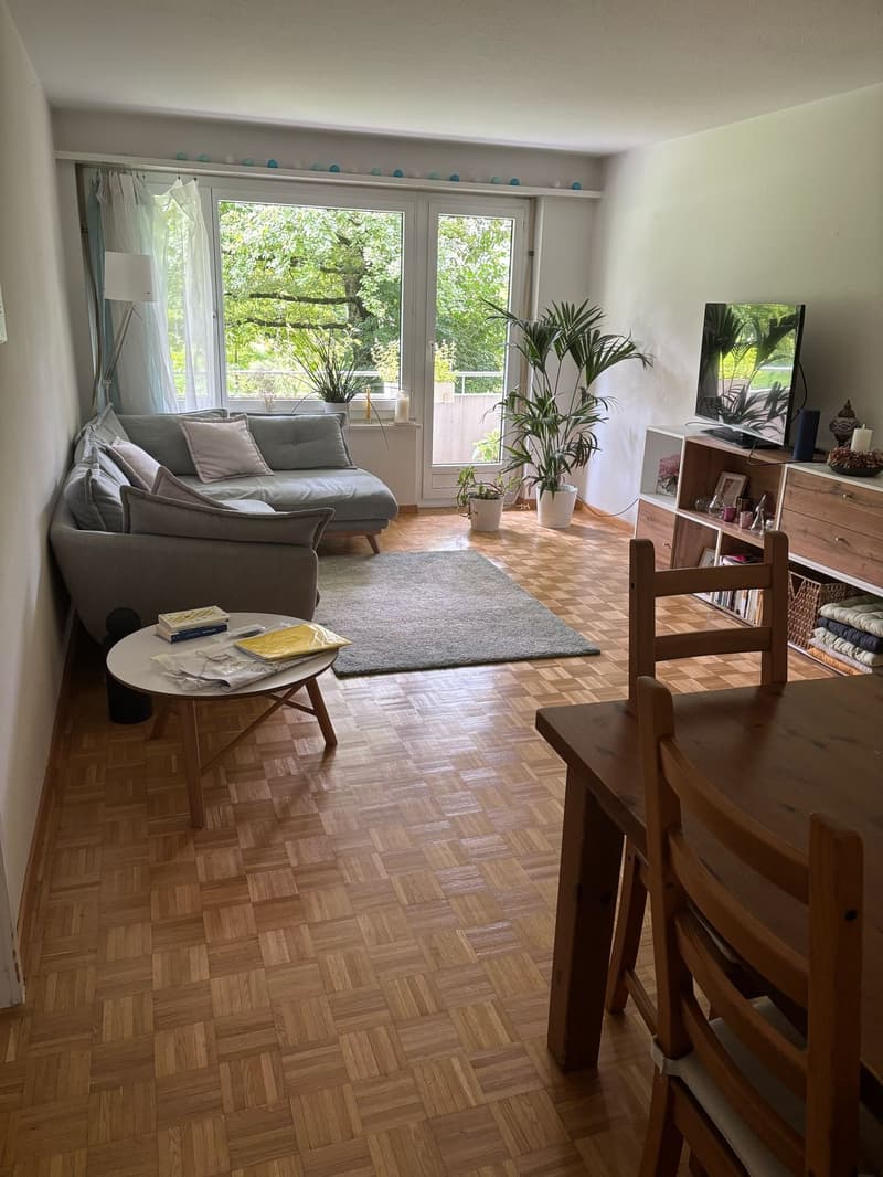 BEFRISTET: Möblierte 3.5-Zimmer-Wohnung mit Balkon zur Untermiete (1)