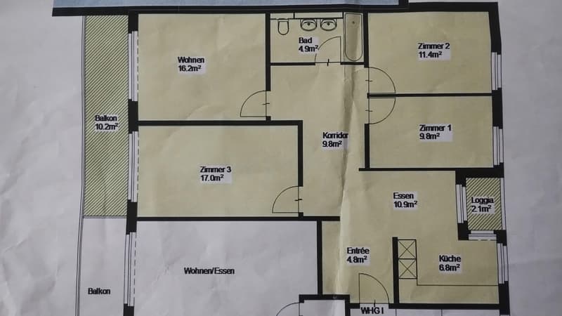 Spacious 4.5-room apartment with balcony in Dübendorf near Stettbach (7)
