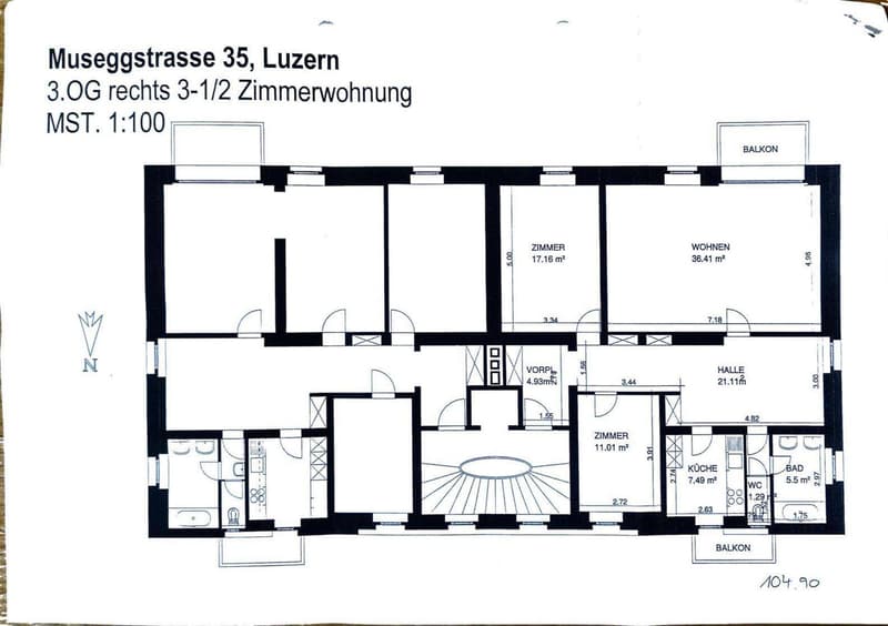 Helle 3.5-Zimmer-Wohnung mit Traumaussicht - Museggstrasse, Luzern (3)