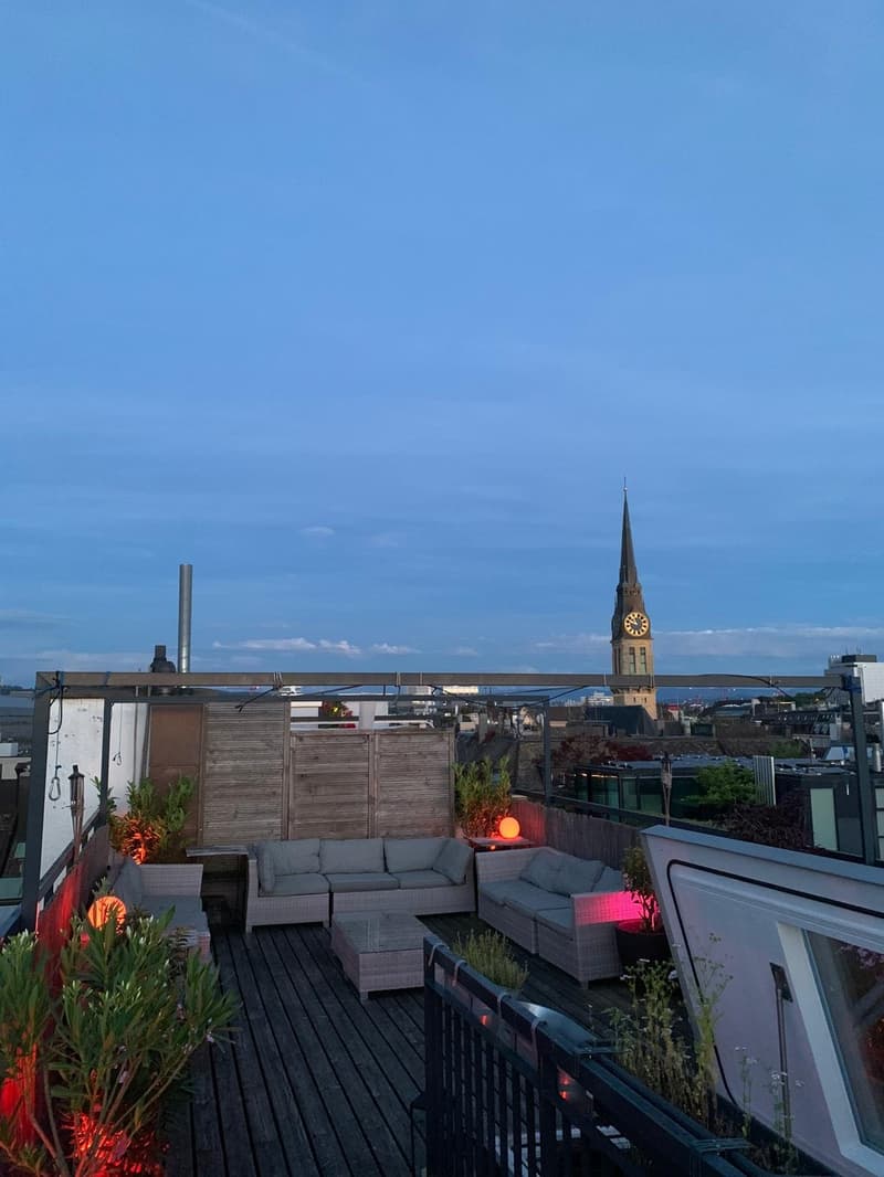 Chambre dans un appartement penthouse partagé avec toit-terrasse privée (5)