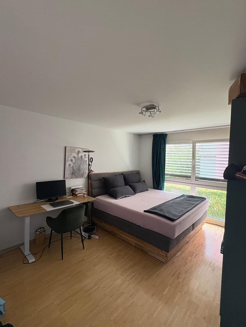 Spacious room with private bathroom in modern apartment (1)