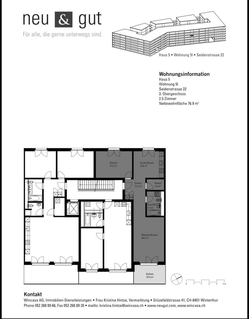 Beautiful & spacious 2.5 room apartment in Dübendorf (2)