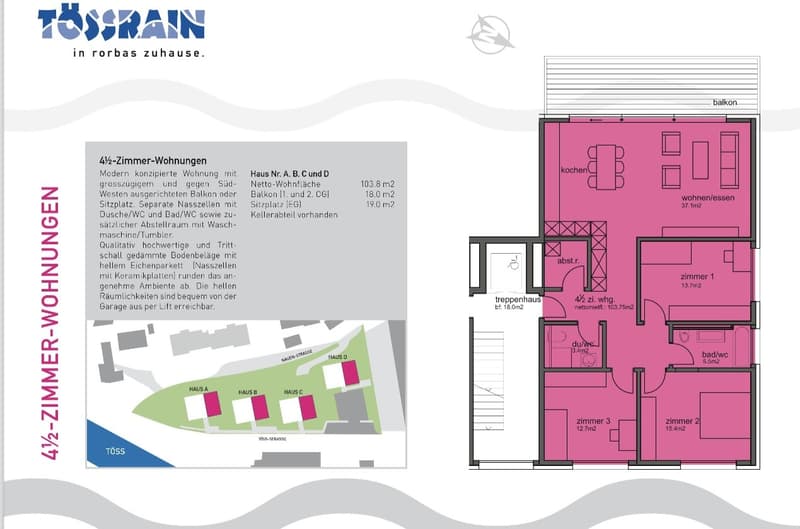 4.5 Room Ground Floor Apartment with Garden Seating (12)