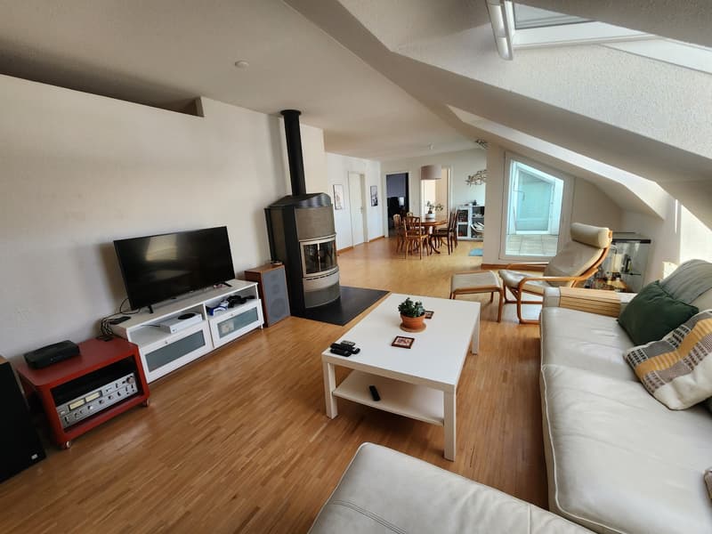 Ruhige, geräumige 3.5-Zimmer-Dachwohnung mit Balkon (4)