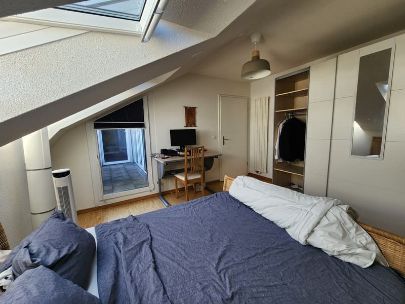 Ruhige, geräumige 3.5-Zimmer-Dachwohnung mit Balkon (11)