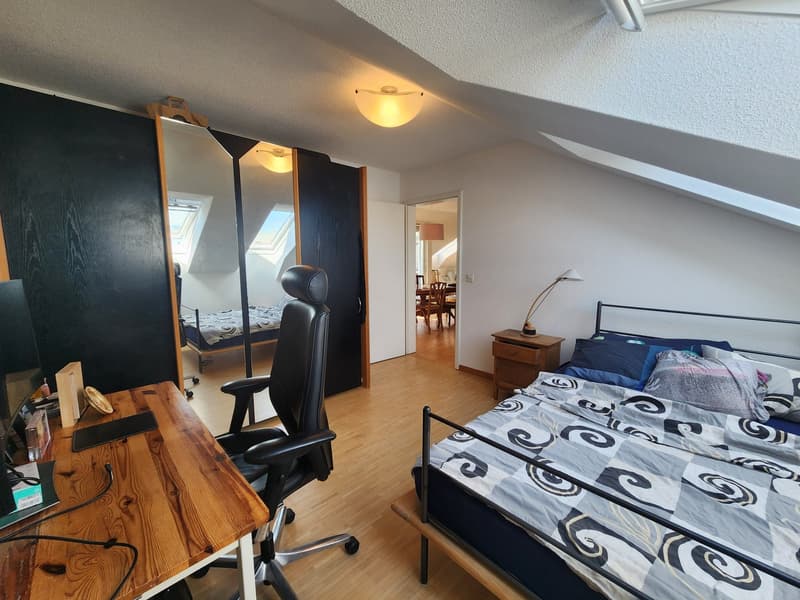Ruhige, geräumige 3.5-Zimmer-Dachwohnung mit Balkon (9)