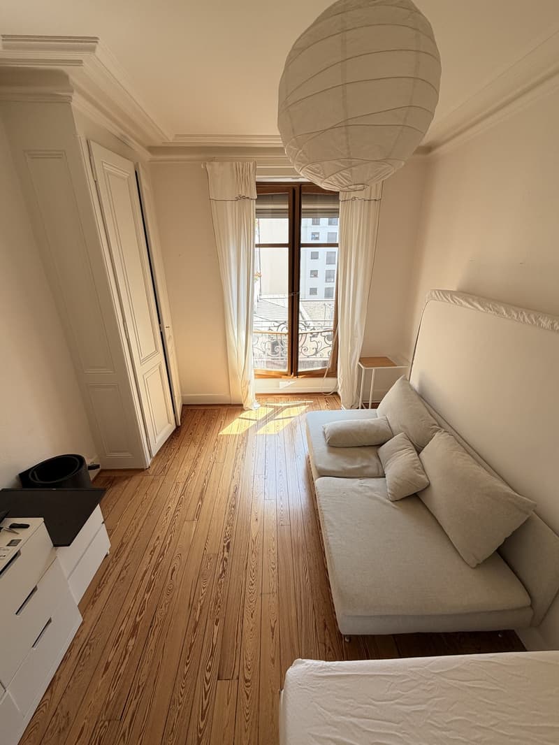 2 pièces meublé, lumineux et central  Plainpalais, proche Université / Bright furnished 2-room flat in central Geneva, near the University (4)