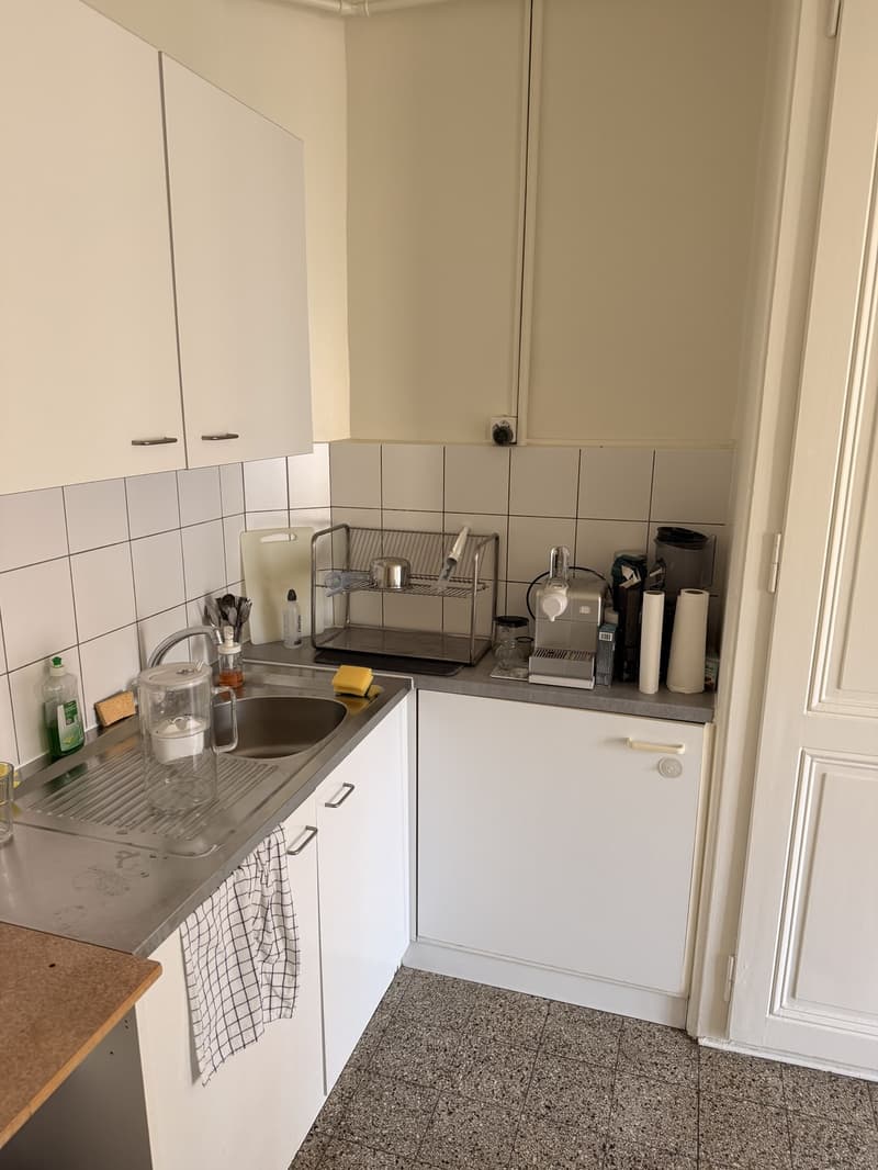 2 pièces meublé, lumineux et central  Plainpalais, proche Université / Bright furnished 2-room flat in central Geneva, near the University (7)