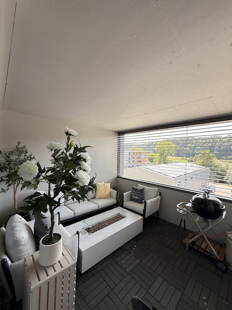 Balkon im Weitwinkel