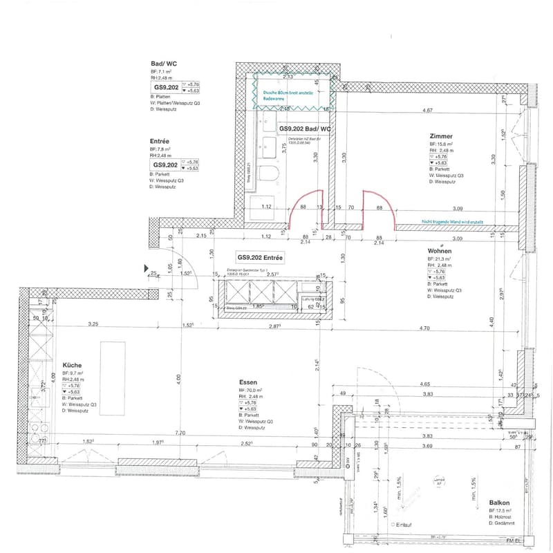 Appartamento attraente e di alta qualità di 2,5 locali con 80 m² in posizione centrale a Bülach (10)