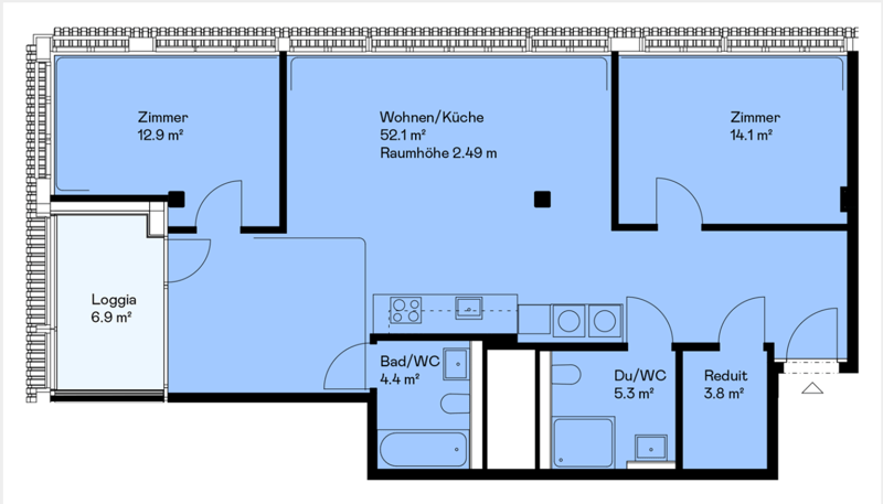 Appartamento 3 ½ locali, 8105 Regensdorf (7)