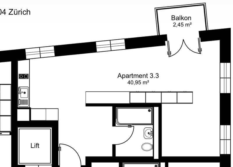 Modern 1-Room Apartment with Balcony Kanzleistrasse 225, Zurich (12)