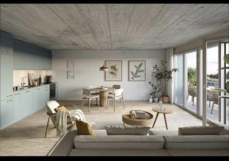 Appartamento moderno di 2,5 locali a Brahmshof (insediamento di Pilgerbrunnen), Distretto 3 di Zurigo (4)