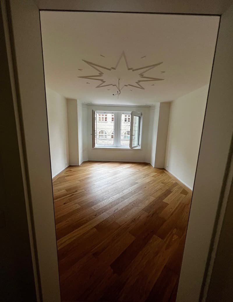 Appartamento di 4 locali in vecchio edificio ristrutturato con due balconi al Klusplatz (8)