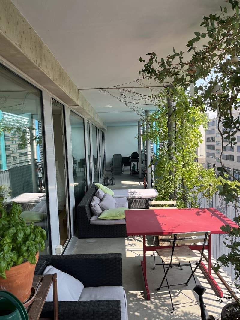 Due camere libere in un ampio appartamento 4 locali a Oerlikon (6)