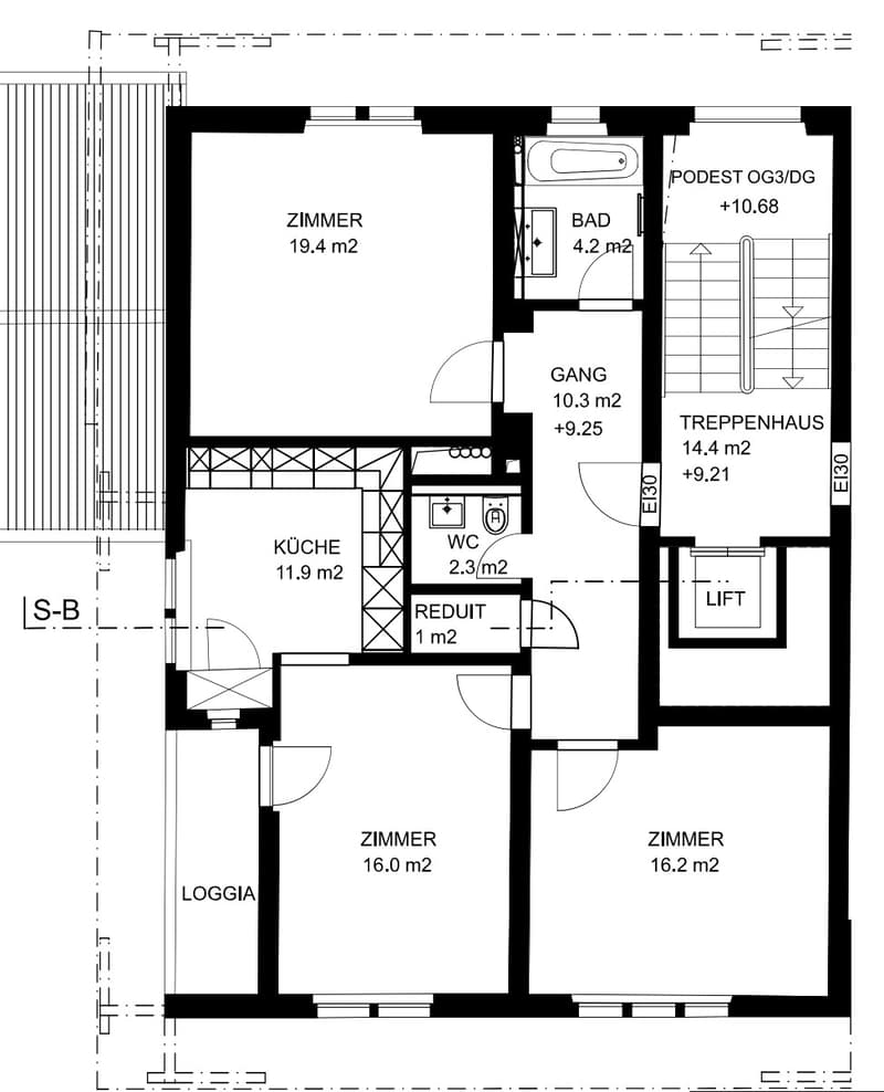 Helle 3.5-Zimmer-Wohnung in Zürich Enge / 3.5 room bright apartment in Zurich Enge (5)