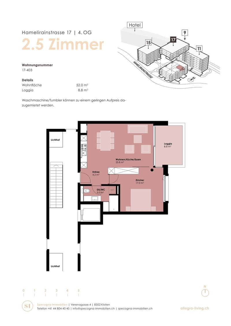 Appartamento moderno 2.5 locali con loggia a Kloten (6)
