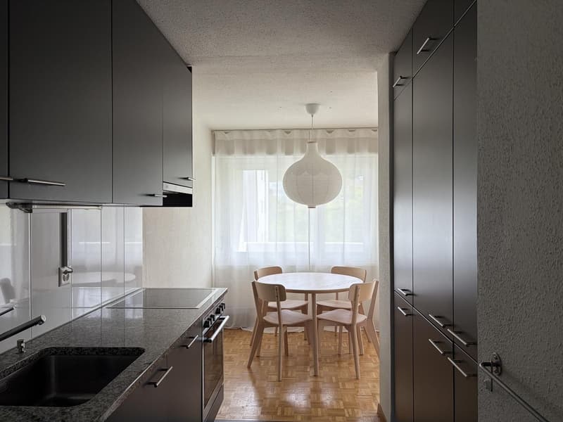 Appartement lumineux et confortable de 3,5 pièces avec balcon et place de parking à 8804 Au ZH (5)