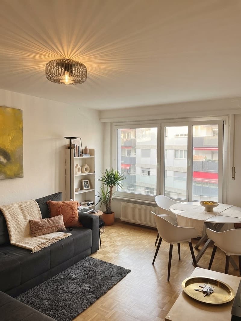 For Rent Bright 3 Room Apartment in the Heart of Vevey, Steps from Lake Geneva (1)