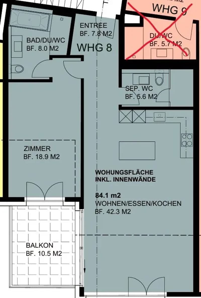 Modern 2.5-room Minergie apartment in Zürich-Höngg with sunset balcony (3)
