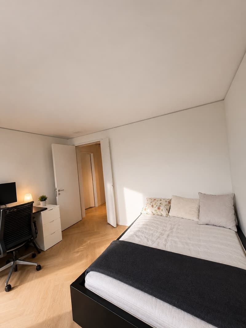 Premium furnished room in 128m² designer flat in-unit laundry, 2 bathrooms, balcony view, underfloor heating (3)