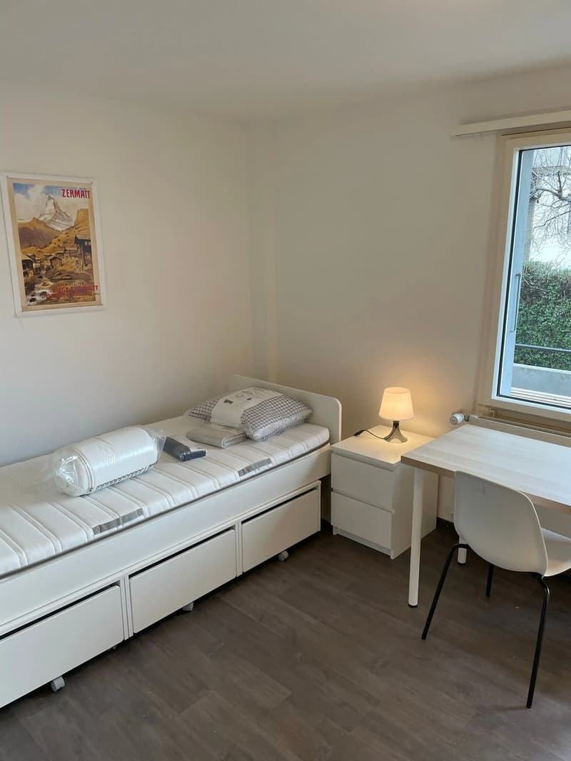 Room in shared flat incl. furniture, electricity and internet - in the heart of Visp (1)