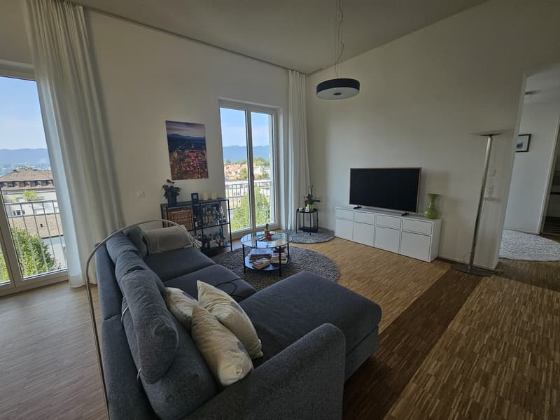 Appartement attique exclusif de 2,5 pièces avec vue sur le lac et les montagnes à Zurich (7)