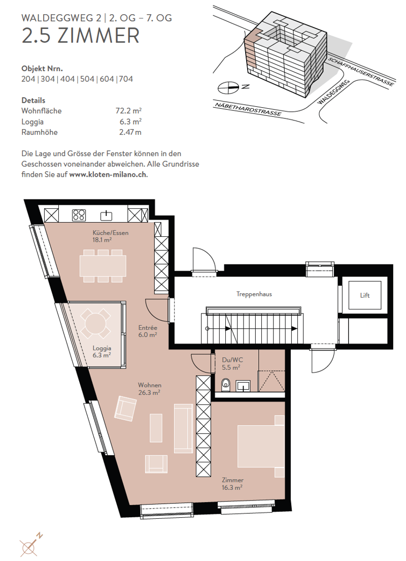 2.5-room apartment in Kloten with pool, gym & co. (6)