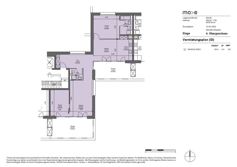 Beautiful Two Terrace Modern Top Floor in Wollishofen (6)