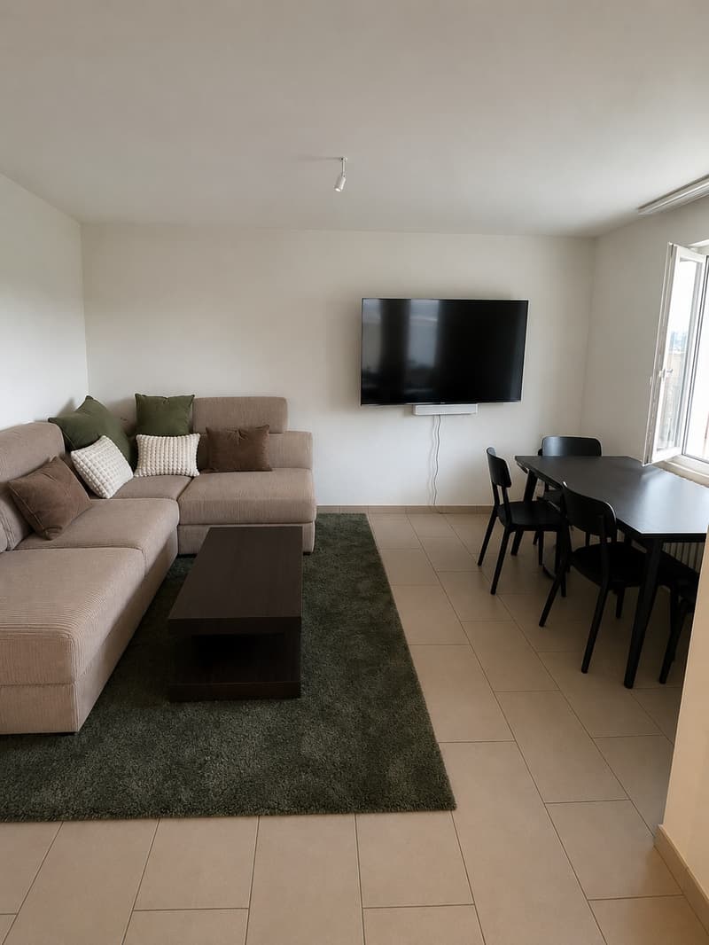 Chambre lumineuse de 14m² dans un appartement partagé pour 2 personnes, à Seestrasse Horgen, disponible immédiatement (1)