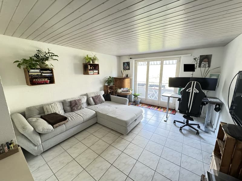 3.5-room apartment on the Rhine with balcony, furnished, fixed-term sublet. (7)