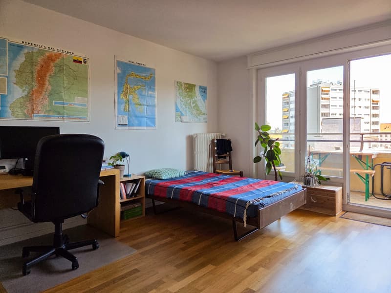 Sublet (mid-October 2026 to December 2027) - Furnished 3-room apartment Fribourg / Pérolles (7)