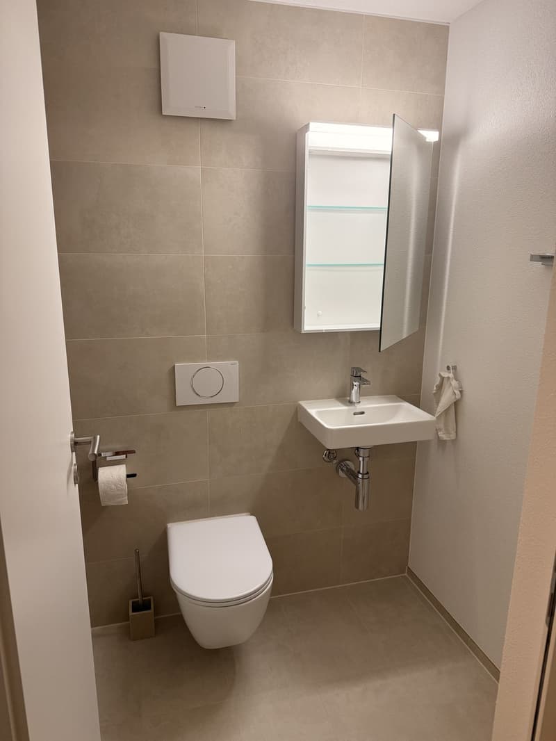 Camera moderna in condivisione con bagno privato & balcone a Ostermundigen (7)