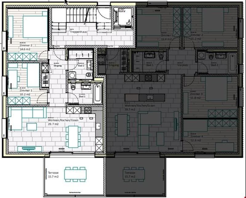 Attractive modern 3 ½ room apartment for rent from 01.10.2026 in Wattenwil (9)