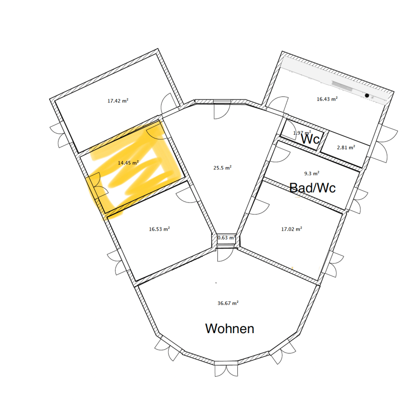 Shared room for rent | beautiful, large old apartment in St.Gallen (9)