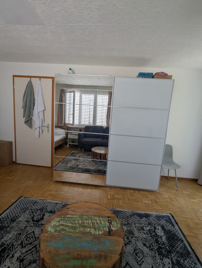 Double floor to ceilinb wardrobe