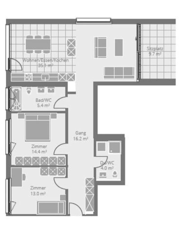 ländliche EG 3.5Zi Wohnung in Zweidlen (2)