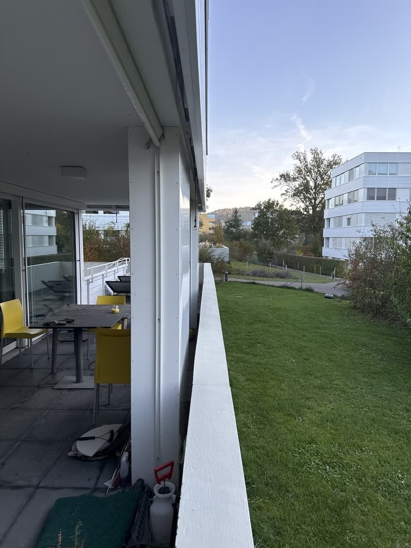 Balkon und Garten