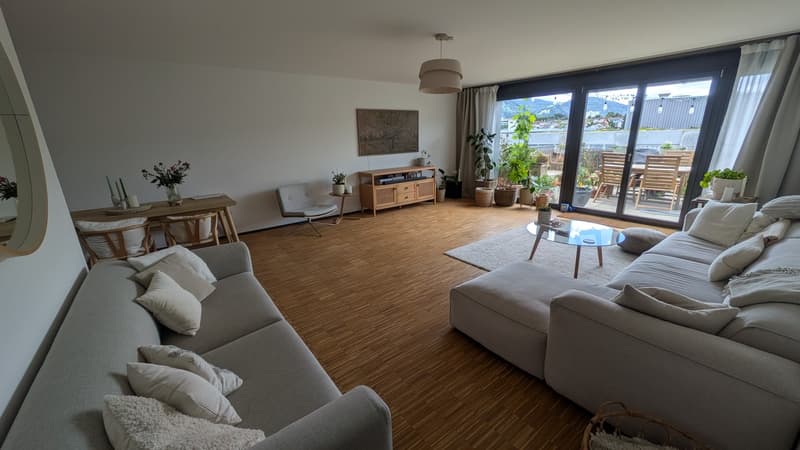 (October limited) Stylish 4.5-room apartment (124m²) with huge Pilatus terrace in Lucerne North (2)