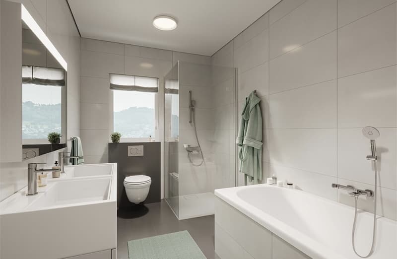 Appartamento di 4,5 locali nuovo (118 m²) con vista montagna da sogno & ampio balcone - Subaffittuario (6)