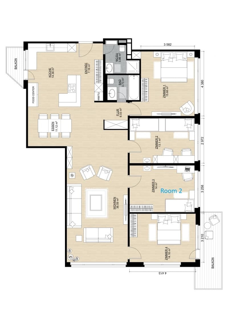 Social WG in newly renovated 141m² flat, 15min to HB / Limmat nearby (5)